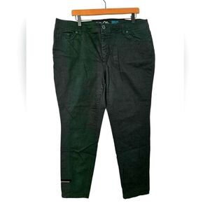 Inc Women's Dark Green Jeans Size 18